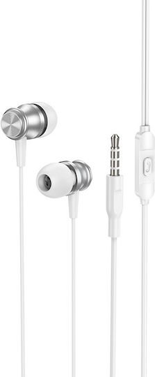 Borofone BM75 In-Ear Freihändig Kopfhörer mit Stecker 3.5mm Weiß