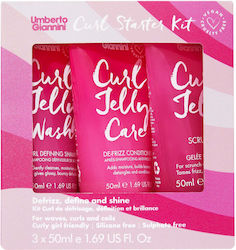 Umberto Giannini Curl Starter Kit Hair Care & Styling Set for Curly Hair with Shampoo & Conditioner 3 Pieces Umberto Giannini Curl Starter Kit Hair Care & Styling Set for Curly Hair with Shampoo & Conditioner 3 Pieces
