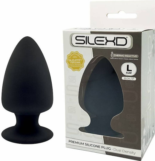 SilexD Model 1 Anal Plug Groß Schwarz 13cm