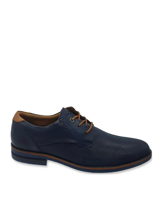 Men's Leather Casual Shoes Blue