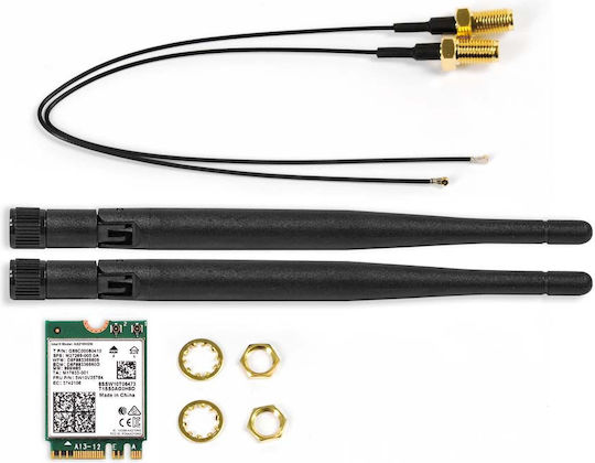 ASRock M.2 Wireless Card Wi‑Fi 6 Mini PCI-e Card 90-BXG3R0-A0XCR2W