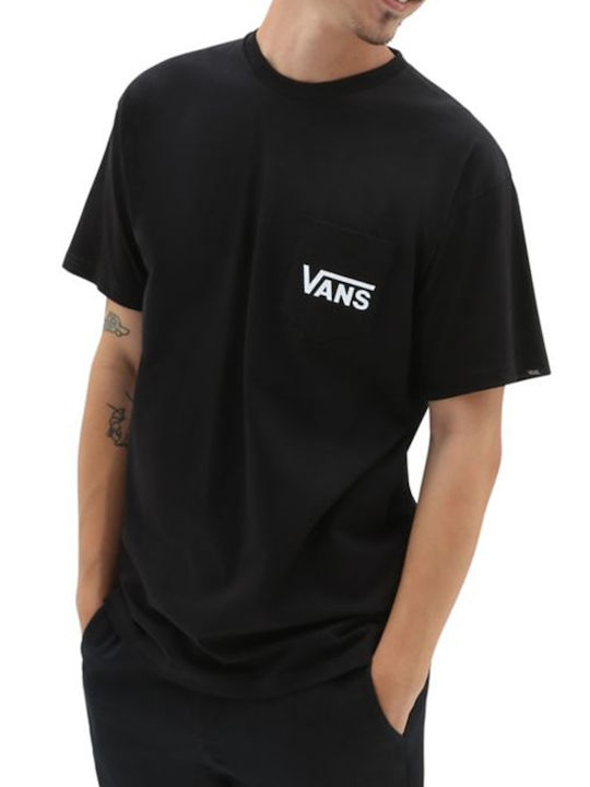 Vans Ανδρικό T-shirt Μαύρο με Λογότυπο