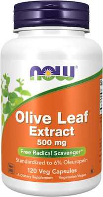Now Foods Olive Leaf Extract 500mg 120 capsule veget