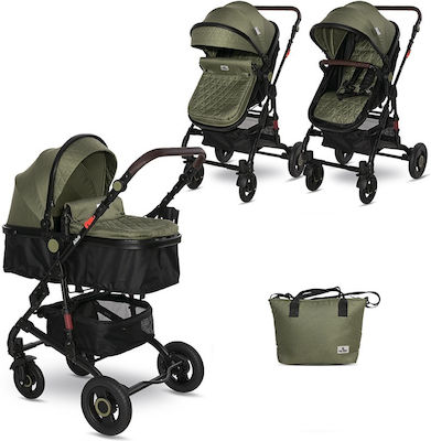 Lorelli Alba Premium 2 in 1 Adjustable 2 in 1 Baby Stroller Suitable for Newborn Loden Green 11.15kg