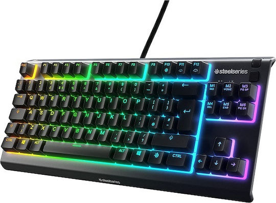 SteelSeries Apex 3 TKL Gaming Πληκτρολόγιο με RGB φωτισμό (Αγγλικό UK)