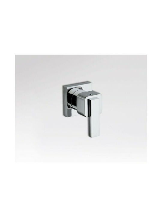 La Torre Built-In Diverter for Shower with 3 Exits Silver