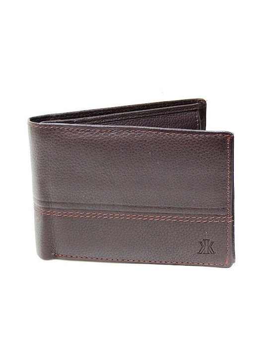 Kappa Men's Leather Wallet with RFID Brown