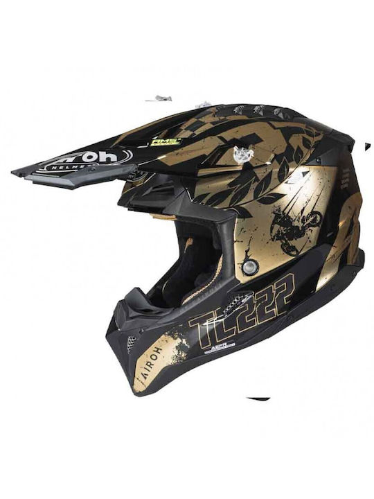 Airoh Aviator 3 TC222 Motorcycle Helmet Motocro...