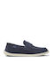 Wagon Men's Suede Moccasins Blue