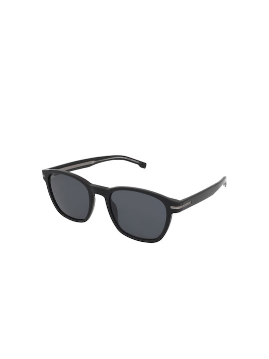 Hugo Boss Men's Sunglasses with Black Plastic Frame and Gray Lens Boss 1505/S 807/IR