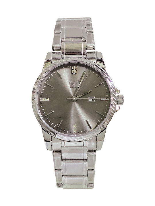 Visetti Damen Uhr mit Silber Metallarmband