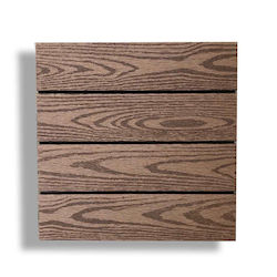 Showood Terrassendiele für Gartenboden aus WPC 30x30cm 1Stück