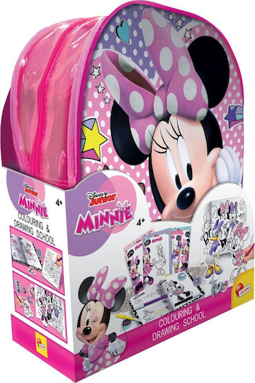 Lisciani Giochi Malerei Minnie Backpack Coloring & Drawing Kit für Kinder 4+ Jahre+ Jahre