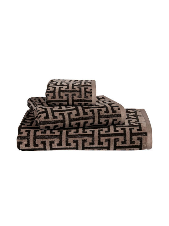 Greenwich Polo Club Bath Towel Set 3pcs Brown Weight 500gr/m²
