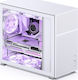 Jonsbo D41 Mesh Gaming Midi Tower Κουτί Υπολογιστή με Πλαϊνό Παράθυρο Λευκό
