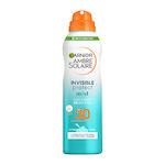 Garnier Ambre Solaire Invisible Protect Αντηλιακό Mist Προσώπου και Σώματος SPF30 200ml