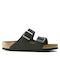 Birkenstock Men's Leather Sandals Velvet Grey Narrow Fit 0552323