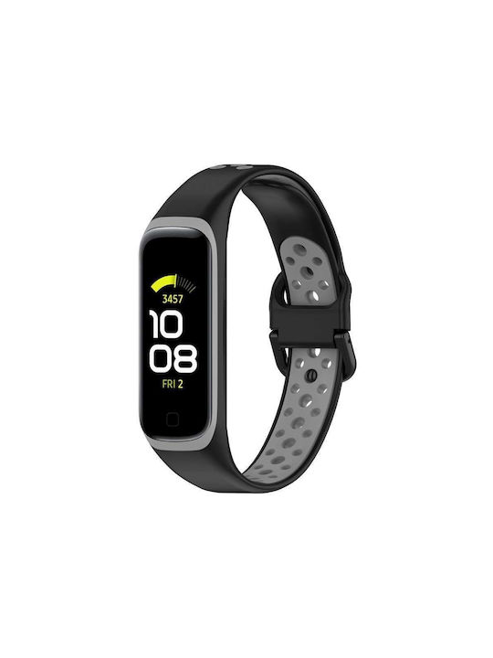 Tech-Protect Smoothband Λουράκι Σιλικόνης Black/Grey (Galaxy Fit 2)