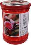 DEDICATION CANDLE MADE OF PLASTIC 20T RED