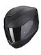 Scorpion EXO-391 Solid Matt Negru Casca Moto Față Întreagă ECE 22.06 cu Sunvisor