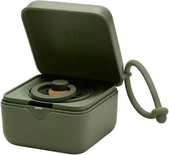 Bibs Pacifier Case Made of Green Plastic