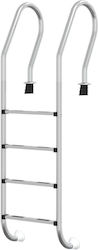 vidaXL Stainless Steel Pool Ladder 54x38x184.5cm