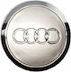 Zero-Wheel Wheel Center Cap Audi Silver 1pc