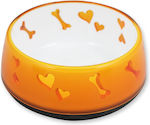 All For Paws Love Bowls Dog Food & Water Orange with Base 270ml AF5725