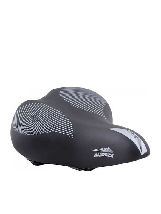 Monte Grappa America Black Bicycle Saddle City