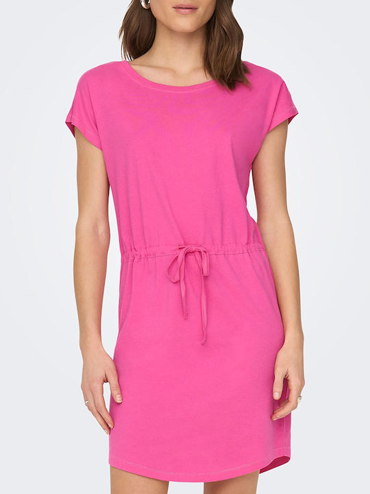 Only Καλοκαιρινό Mini Φόρεμα Shocking Pink