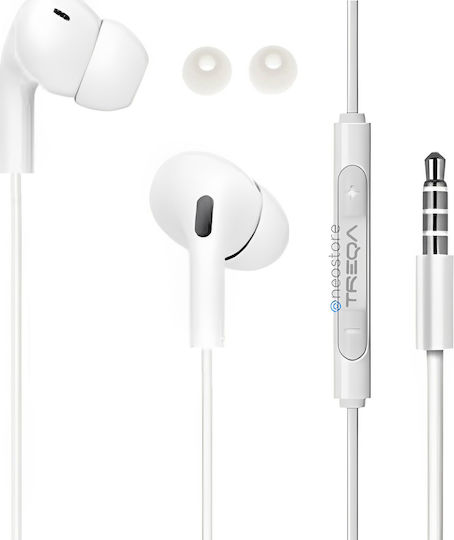 Treqa In-ear Handsfree with 3.5mm Connector White