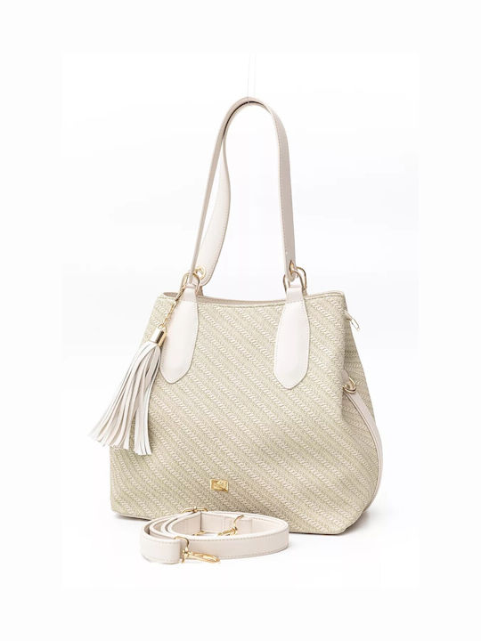 Fragola Damen Tasche Schulter Ecru