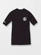 Volcom Solid SS 50+ UPF 50+ Men’s Short Sleeve Sun Protection Shirt Black