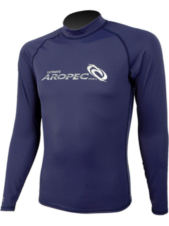 Aropec Men's Long Sleeve Sun Protection Shirt Blue
