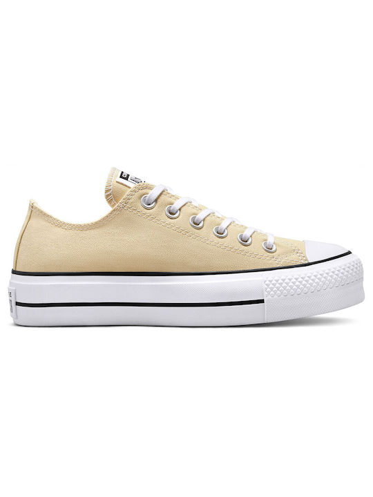Converse Chuck Taylor All Star Lift Flatforms Sneakers Oat Milk / White / Black