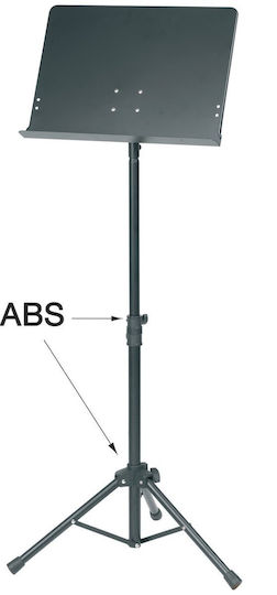 Gewa Pure FX Αναλόγιο Ορχήστρας Ύψους 67-120cm σε Μαύρο Χρώμα