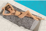 Guy Laroche Velour Printed 2301 Beach Towel Natural 175x100cm.