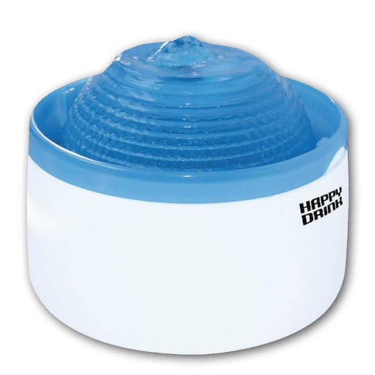 Croci Happy Drink Automatisch Wasserspender / Brunnen für Hund & Katze 2lt in Blau Farbe 2Stück