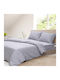 Beauty Home Sheet Sets Queen 240x260cm. Brandy Blue 4pcs