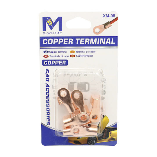 Insulated Ring Terminal Copper 12pcs 101609