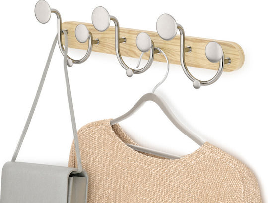 Umbra Wall Hanger Melody Metal 9 Hooks Beige 43x13x8cm