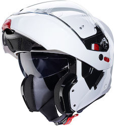 Caberg Horus-X Flip-Up Helmet with Pinlock and Sun Visor ECE 22.06 White