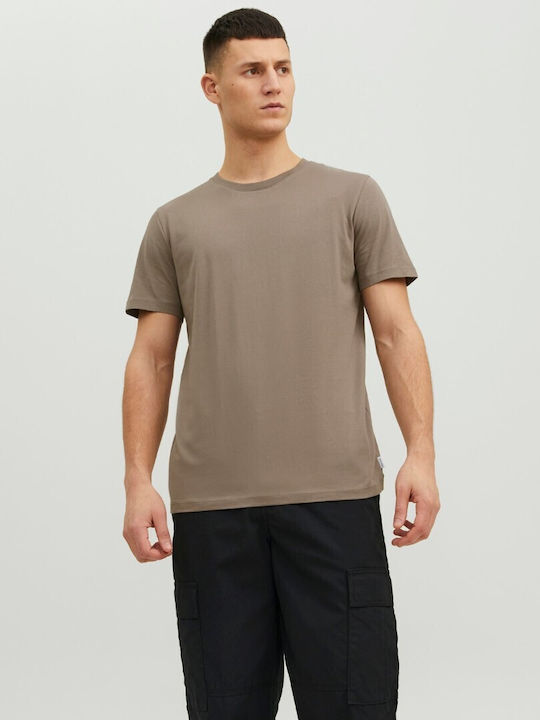 Jack & Jones Ανδρικό T-shirt Καφέ