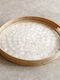 Ravenna Round Wooden Serving Tray with Handles Brown 55x55x8cm