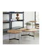 Round Side Table from Solid Wood Beige 50x50x39 cm