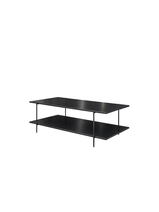 Rectangular Metal Coffee Table Black L120xW61xH42cm HG223