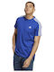 Adidas Ανδρικό T-shirt Μπλε με Στάμπα