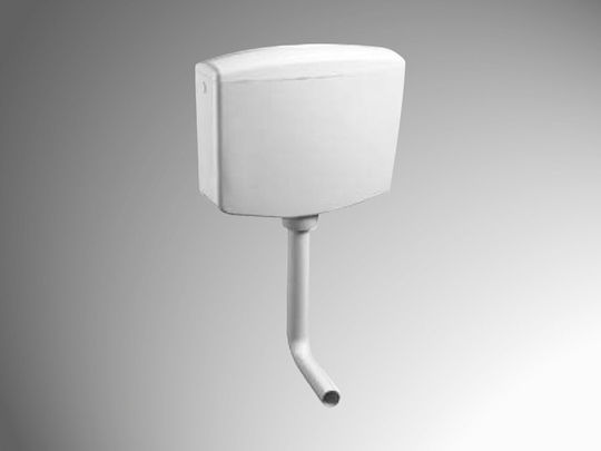 Ideal Standard Wall Mounted Plastic High Pressure Rectangular Toilet Flush Tank White