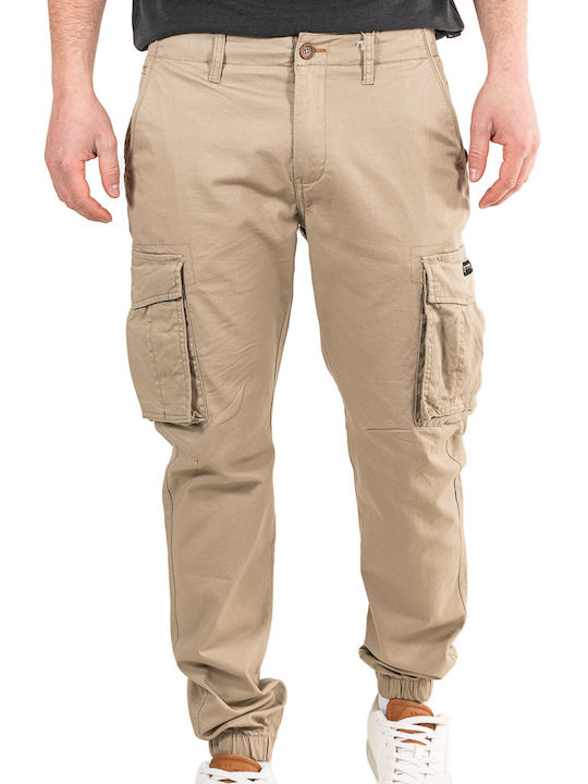 Trousers Cargo Elastic Beige