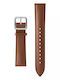 Withings Δερμάτινο Λουράκι Καφέ 18mm